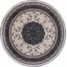 Иранский ковер Kashan 752029 Крем круг
